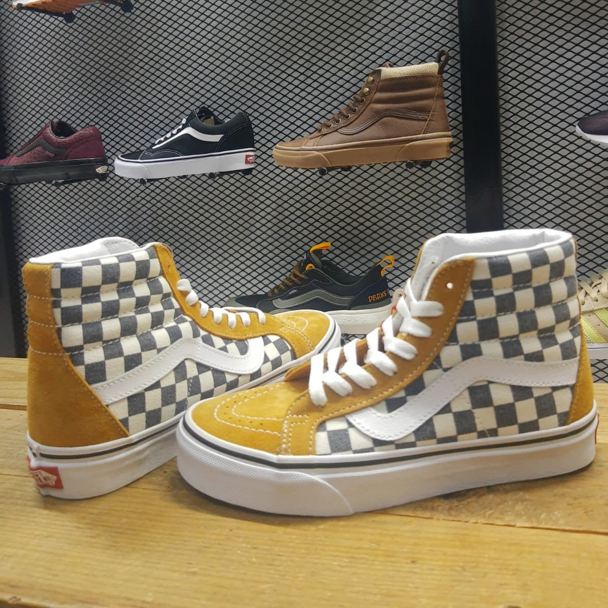 Vans sk8 hi on sale cuadros