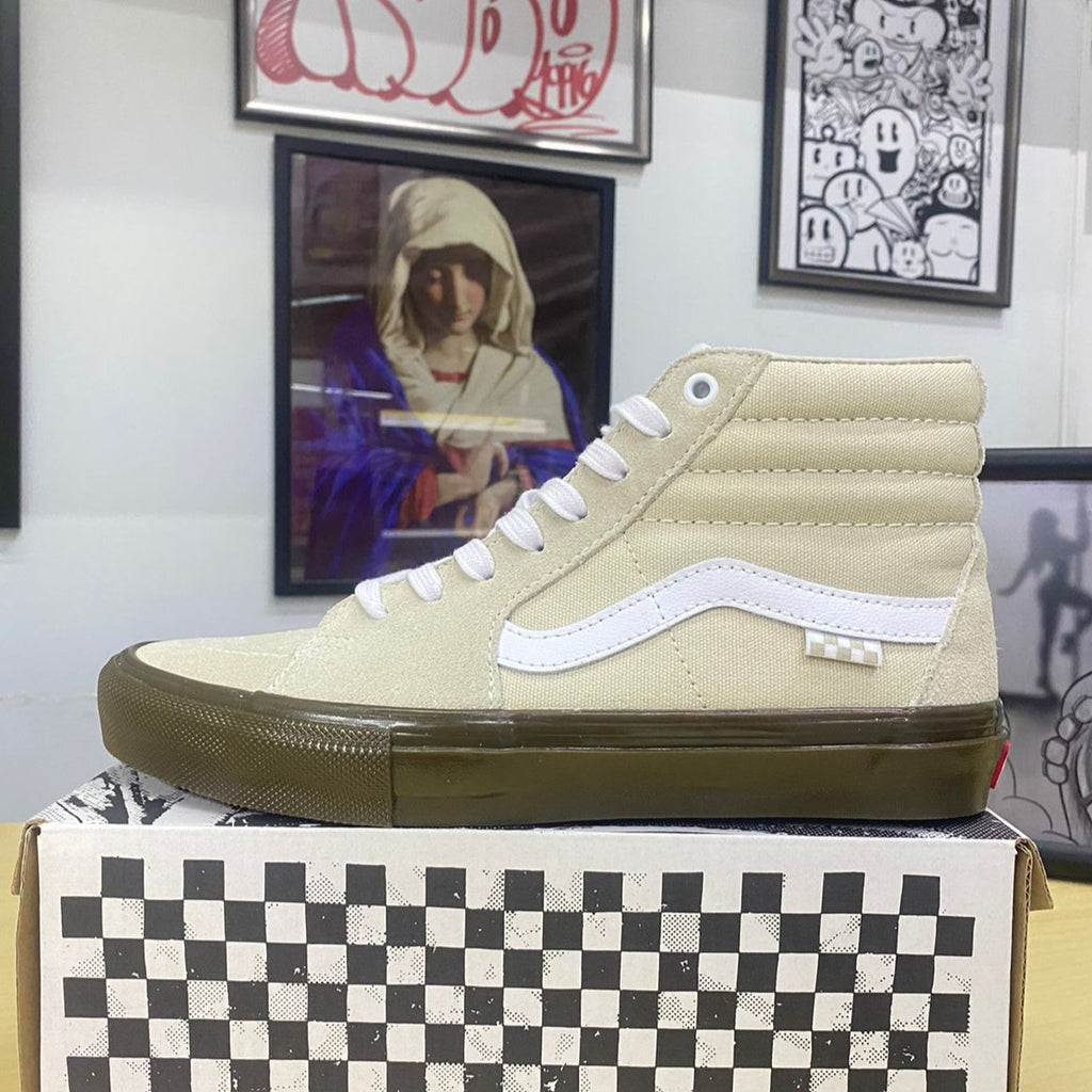 Vans Sk8-Hi Oatmeal & Dark Gum